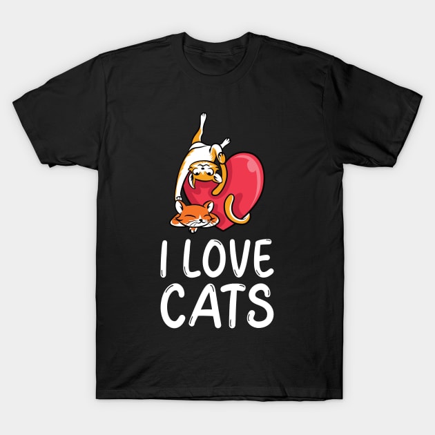 I Love Cats T-Shirt by DPattonPD